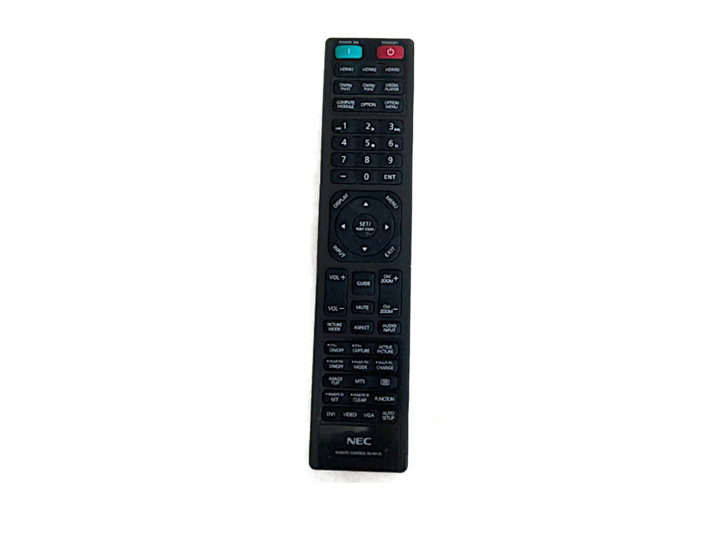 Originale telecomando di ricambio NEC RU-M125, RUM125, (SHARP / NEC)