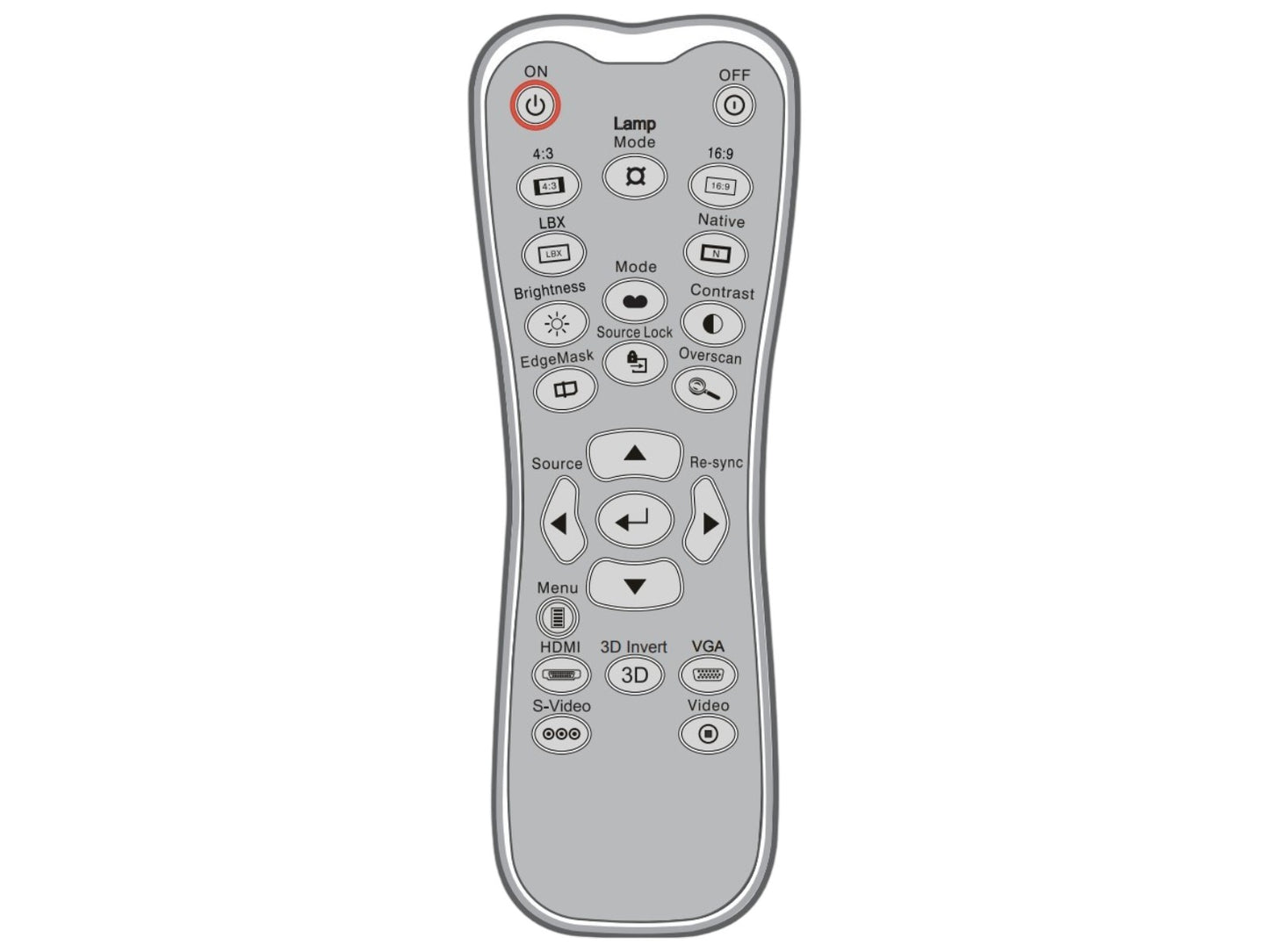 Originale telecomando di ricambio OPTOMA BR-3053B
