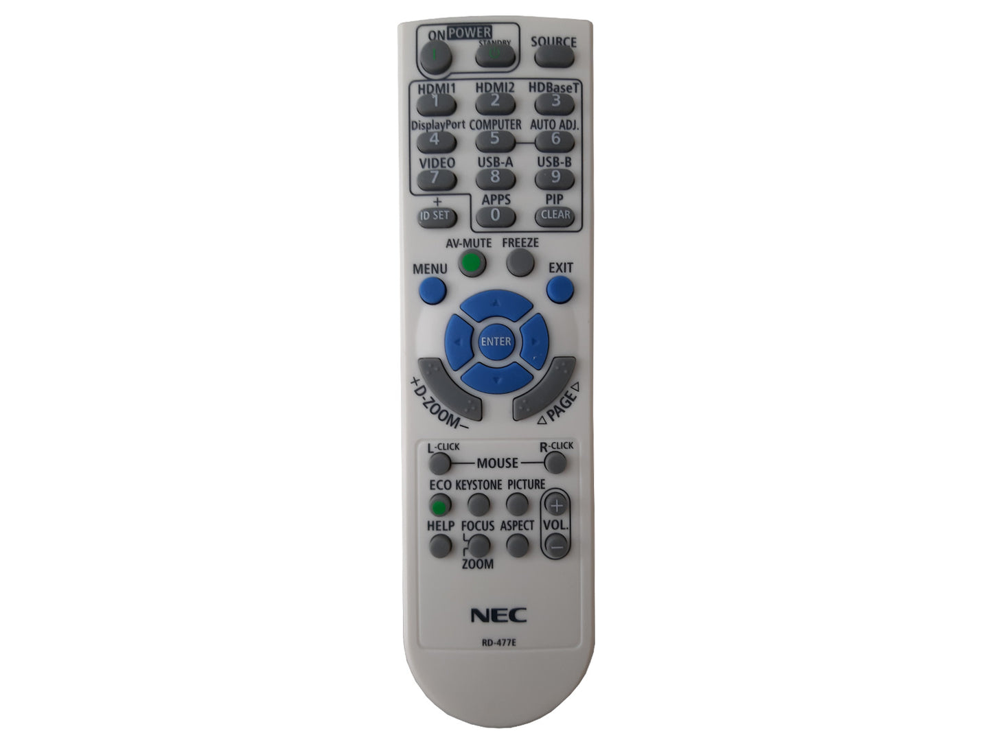 Originale telecomando di ricambio NEC RD-477E, RD-469E, 7N901171, 7N901261, RMT-PJ39, RD-472E, 393004710, 7N901053, RMT-PJ36, 7N901051