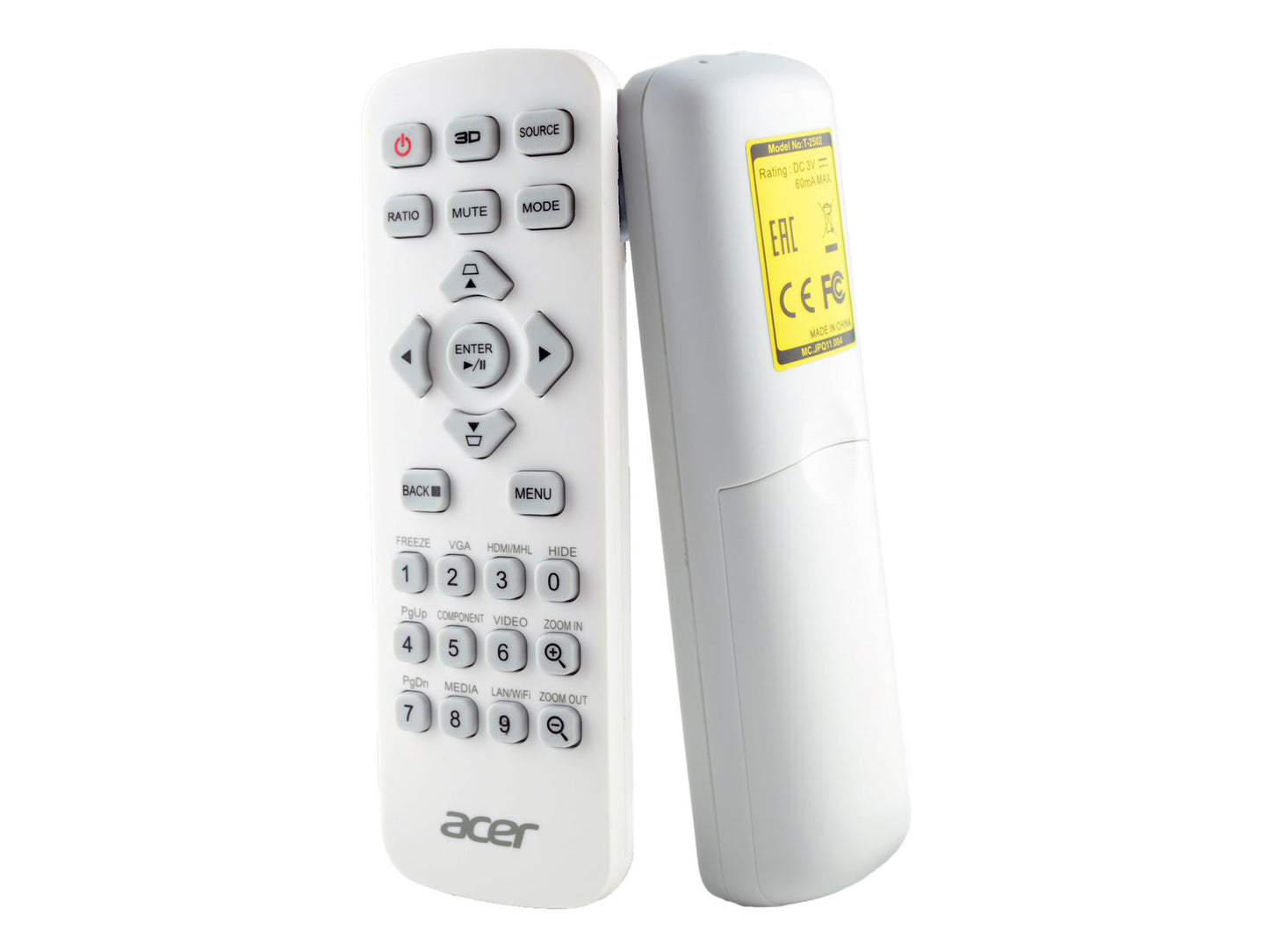 Originale telecomando di ricambio ACER MC.JPQ11.004, T-2502, (MC.JPQ11.003), 2505, T-2505, 27342245.7AR02G002A