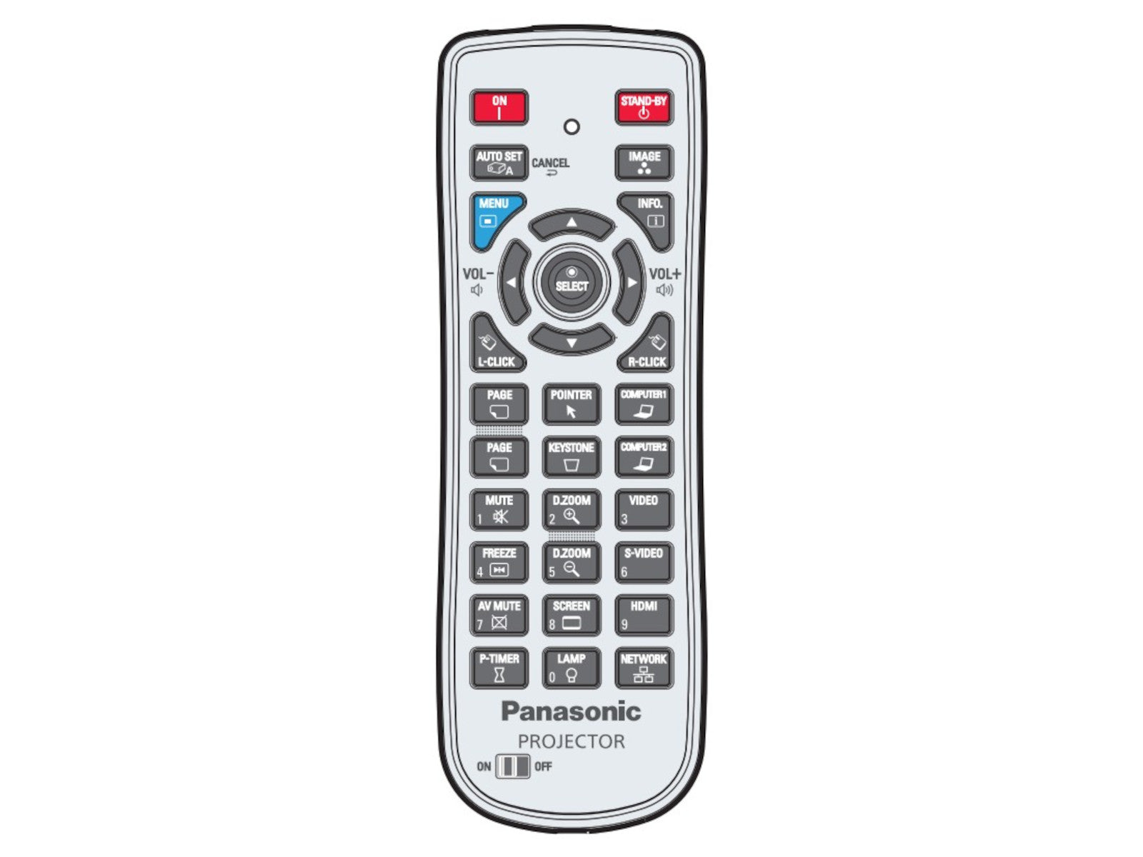 Originale telecomando di ricambio PANASONIC 6451049759