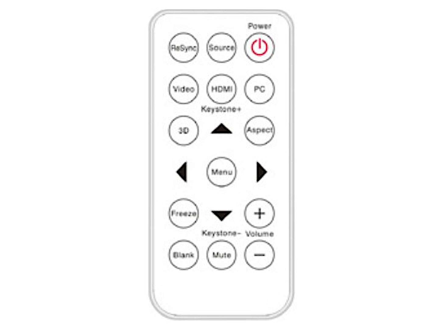 Originale telecomando di ricambio OPTOMA BR-1006N, 45.8UP01G001