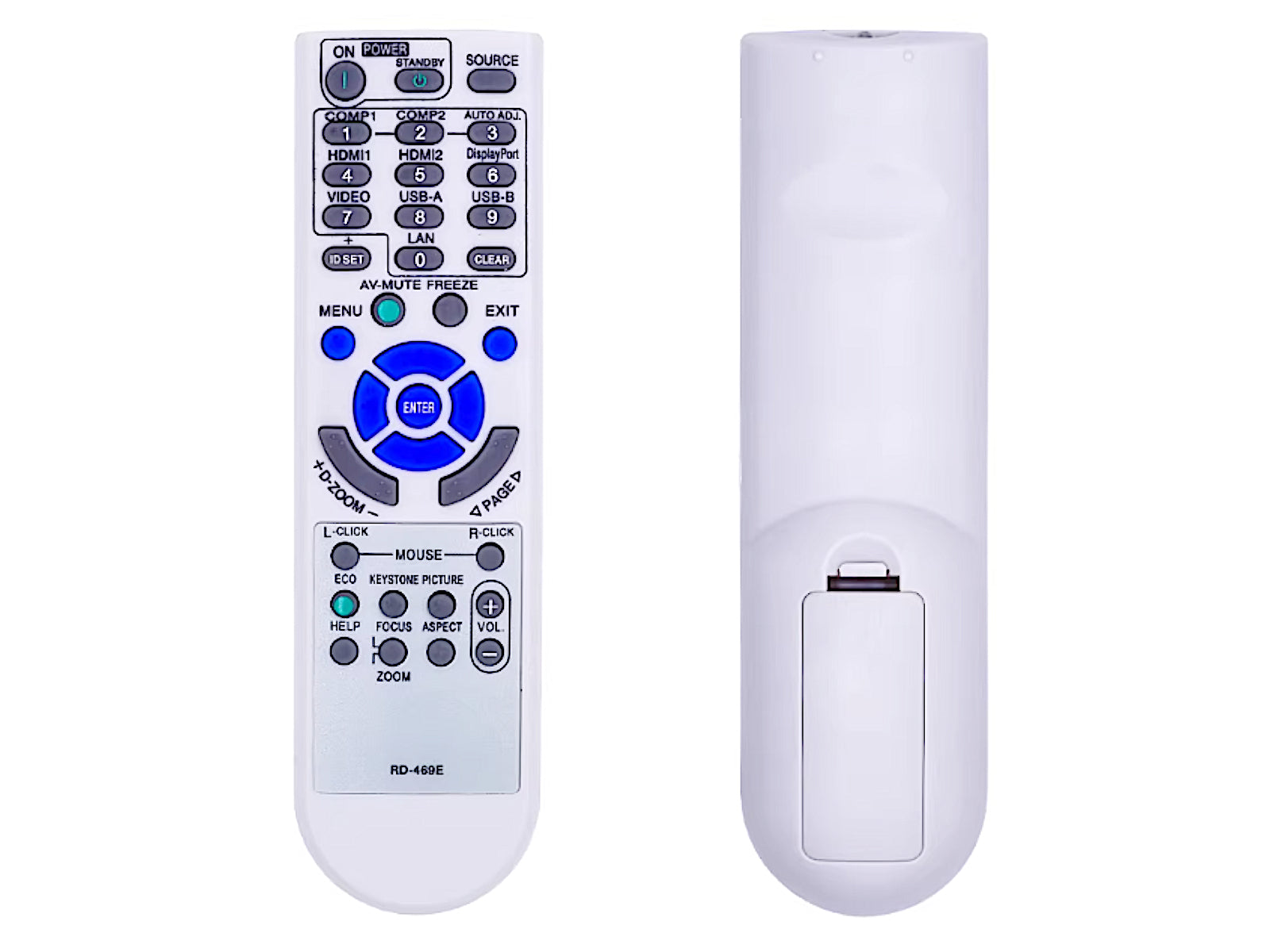 Compatibile telecomando di ricambio NEC RD-469E, 7N901053, RMT-PJ36, 7N901051