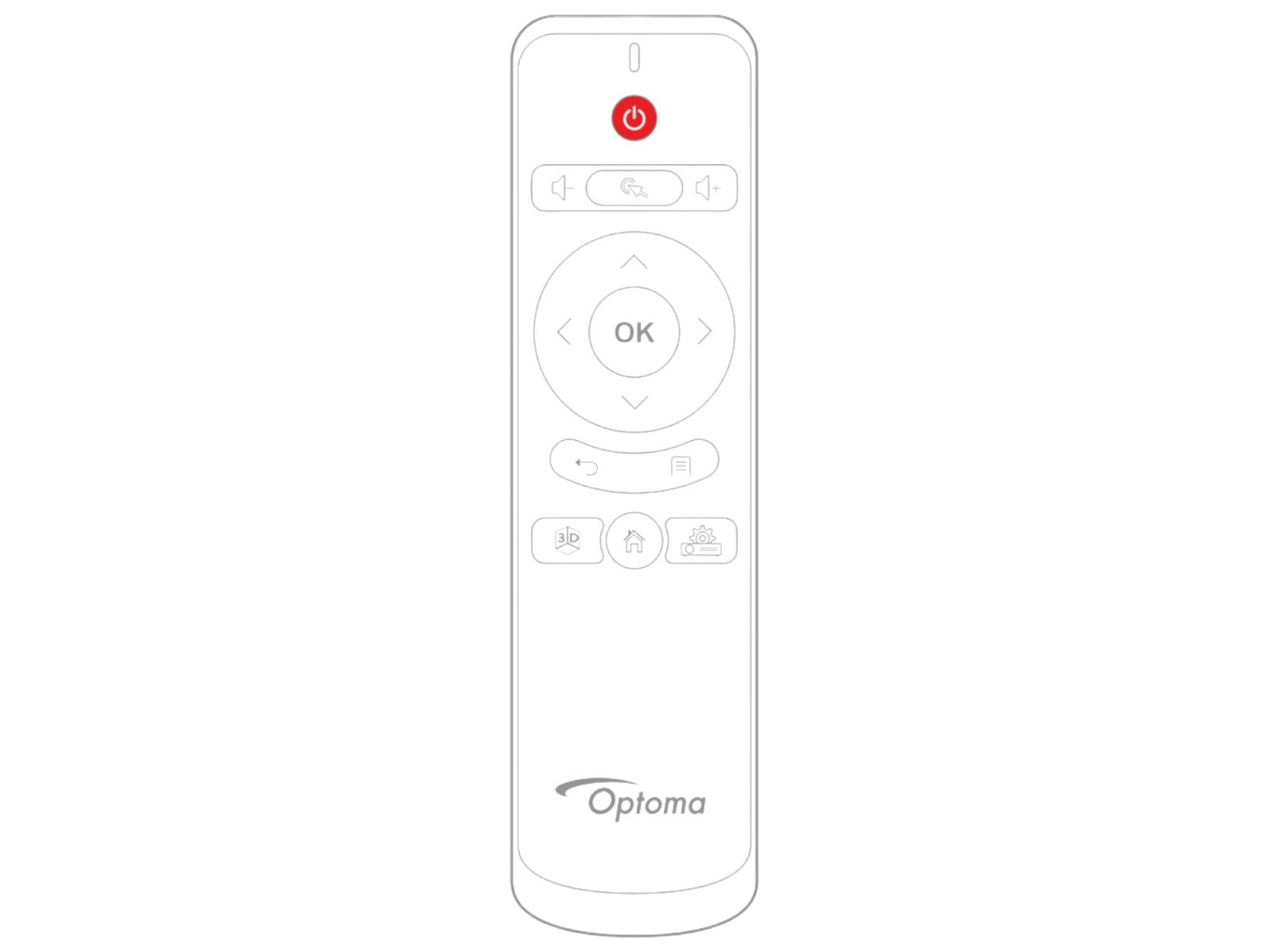 Originale telecomando di ricambio OPTOMA BR-3072N, P5358T8ZZ00100