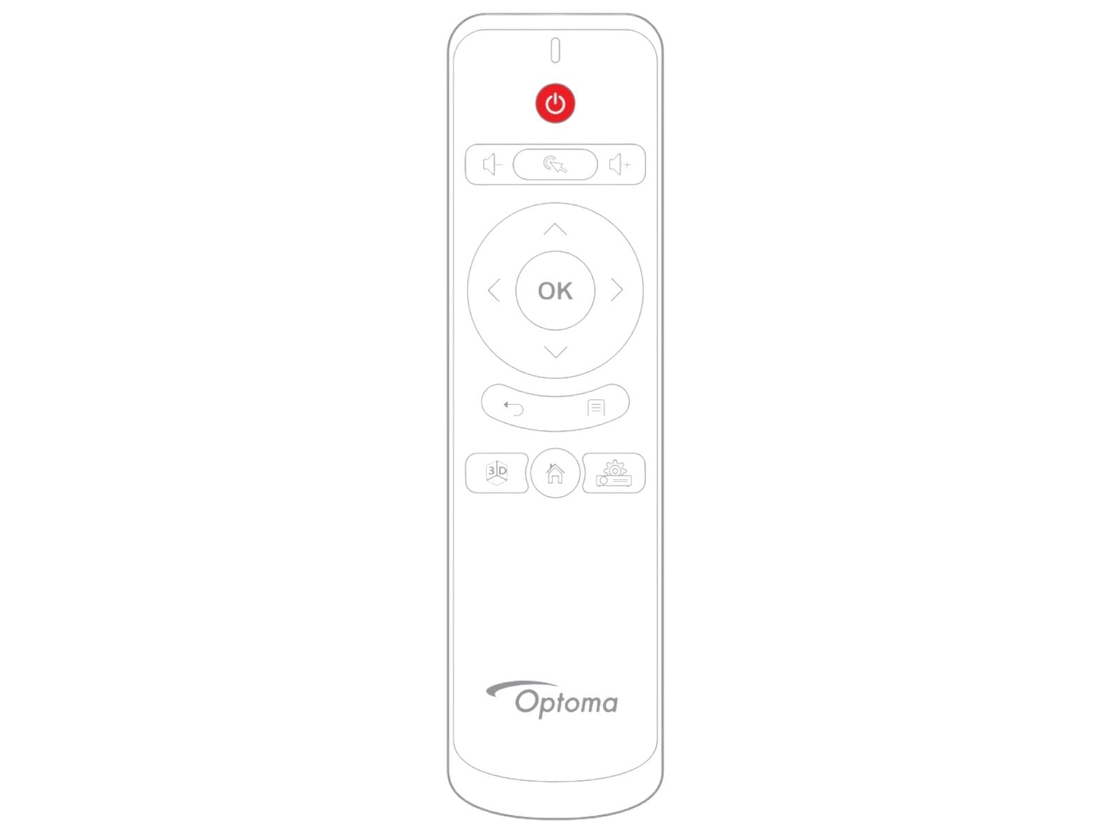 Originale telecomando di ricambio OPTOMA BR-3072N, P5358T8ZZ00100