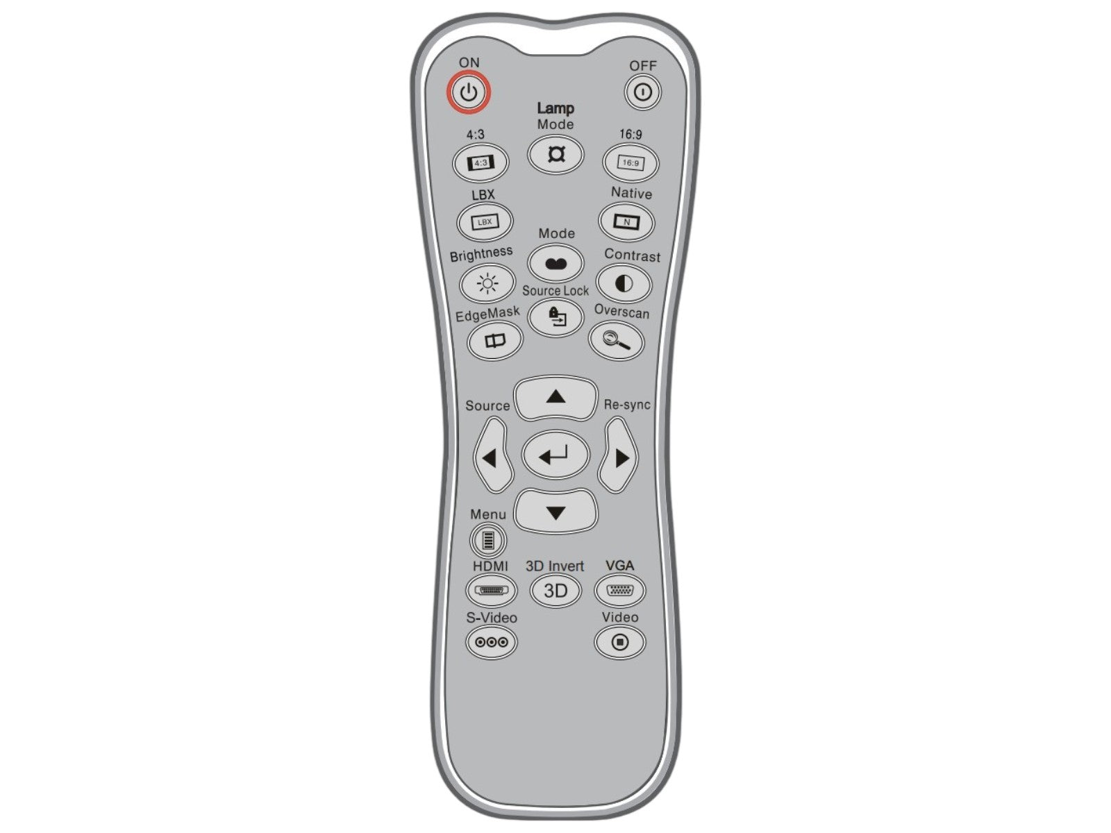 Originale telecomando di ricambio OPTOMA BR-3053B