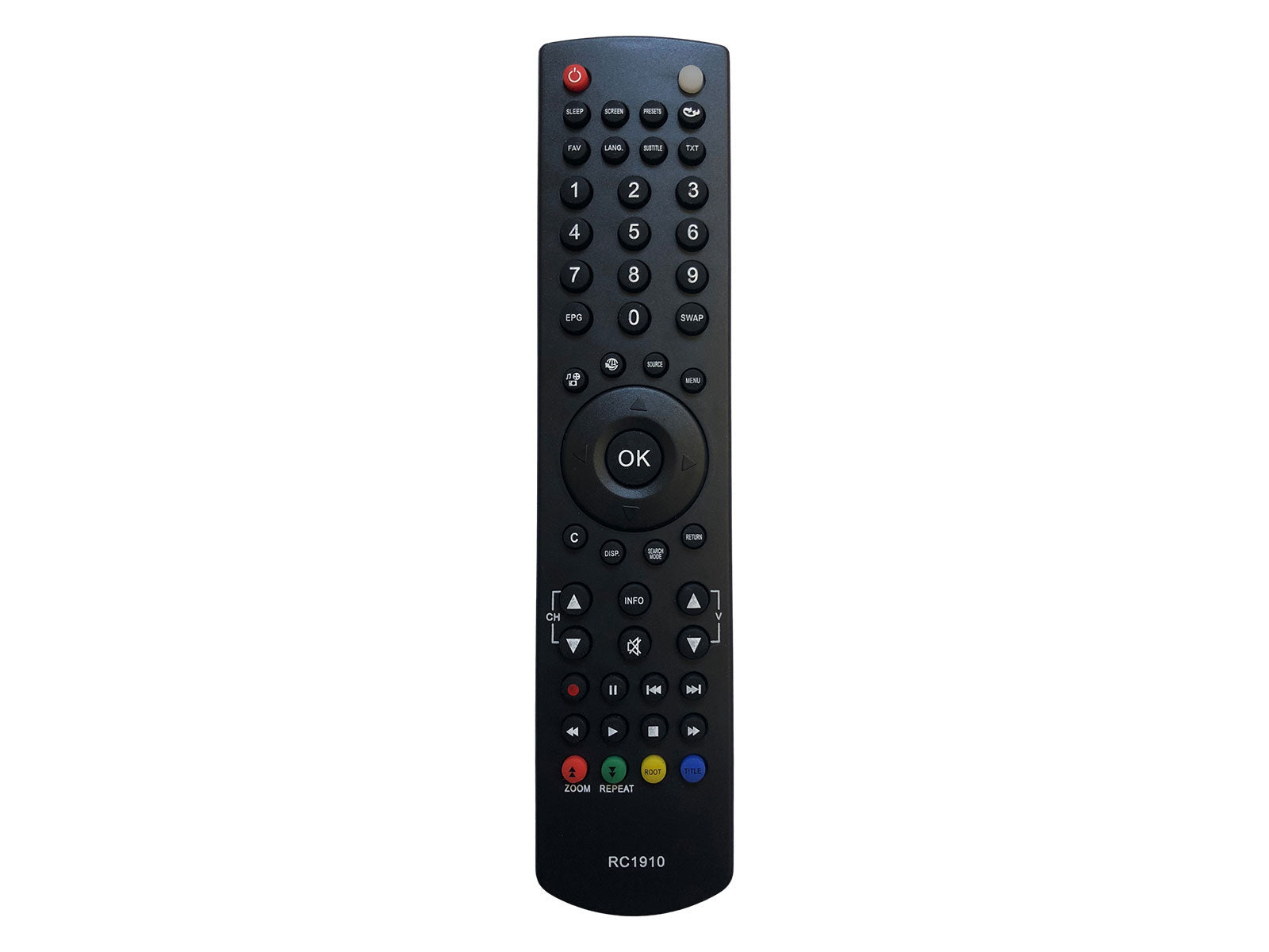 Compatibile telecomando di ricambio TELEFUNKEN RC1910, 20570344, SUB for Luxor, for Sharp, for Sanyo