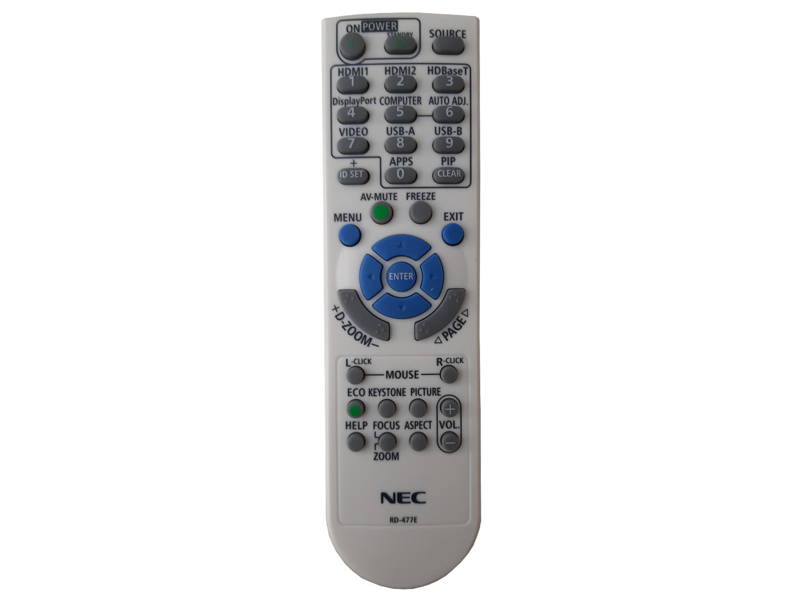 Originale telecomando di ricambio NEC RD-477E, RD-469E, 7N901171, 7N901261, RMT-PJ39, RD-472E, 393004710, 7N901053, RMT-PJ36, 7N901051
