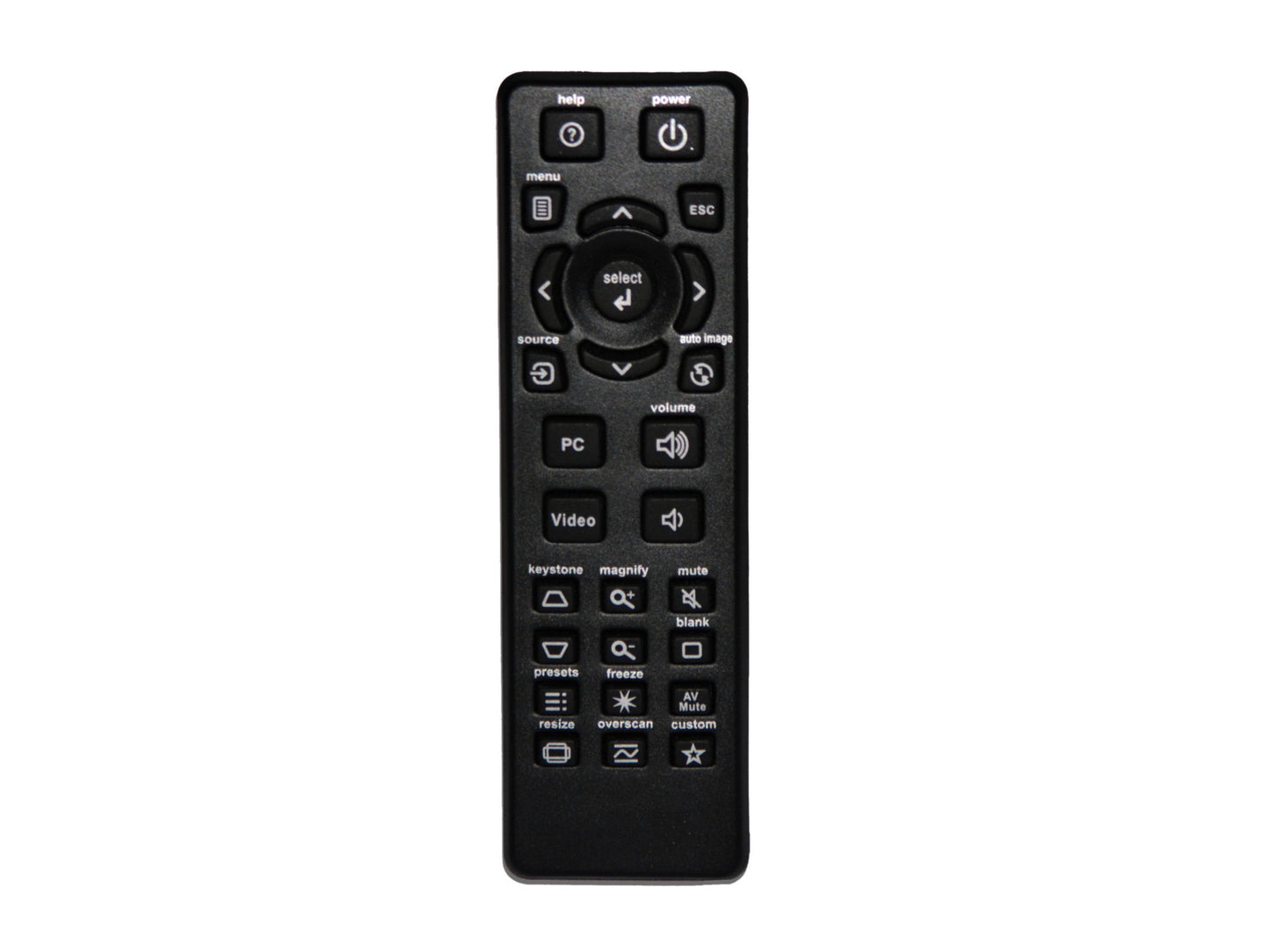 Compatibile telecomando di ricambio INFOCUS HW-NAVIGATOR-4, J8947-0319-00, PPREM005