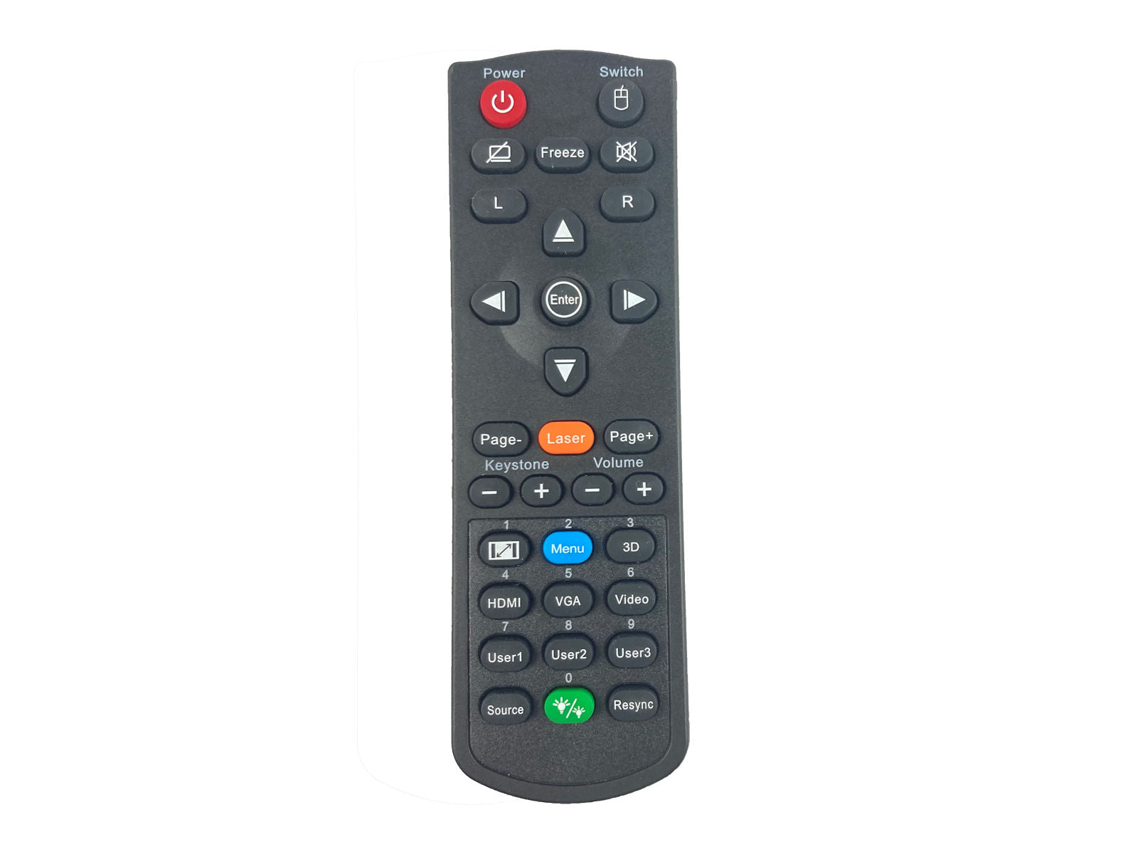 Originale telecomando di ricambio OPTOMA BR-5053C, BR-5080C,  BR-5011L, SP.72702GC01, SP.70103GC01, 45.72701G001, 45.72101G001, 45.72701G002
