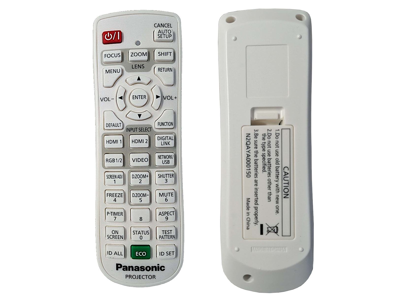 Originale telecomando di ricambio PANASONIC N2QAYA000150, N2QAYA000167, N2QAYA000204, N2QAYA000126, N2QAYA000119, N2QAYA000121, N2QAYA000228