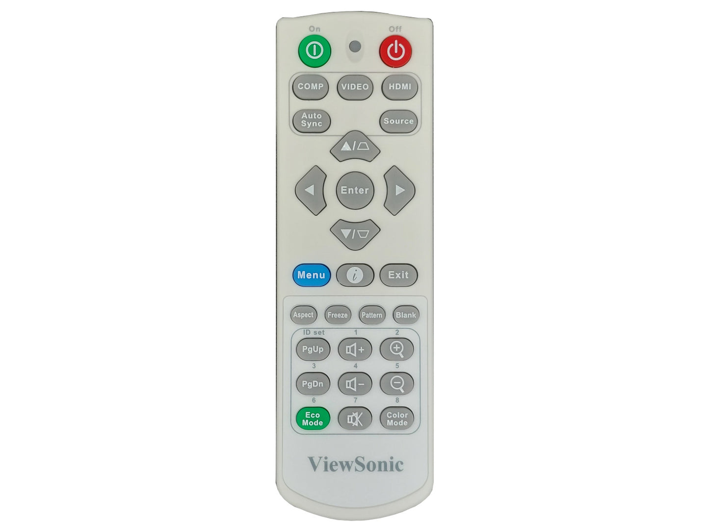 Originale telecomando di ricambio VIEWSONIC A-00010005, A-00010188, A-00010313, 5F.262J3.061, Q-3101