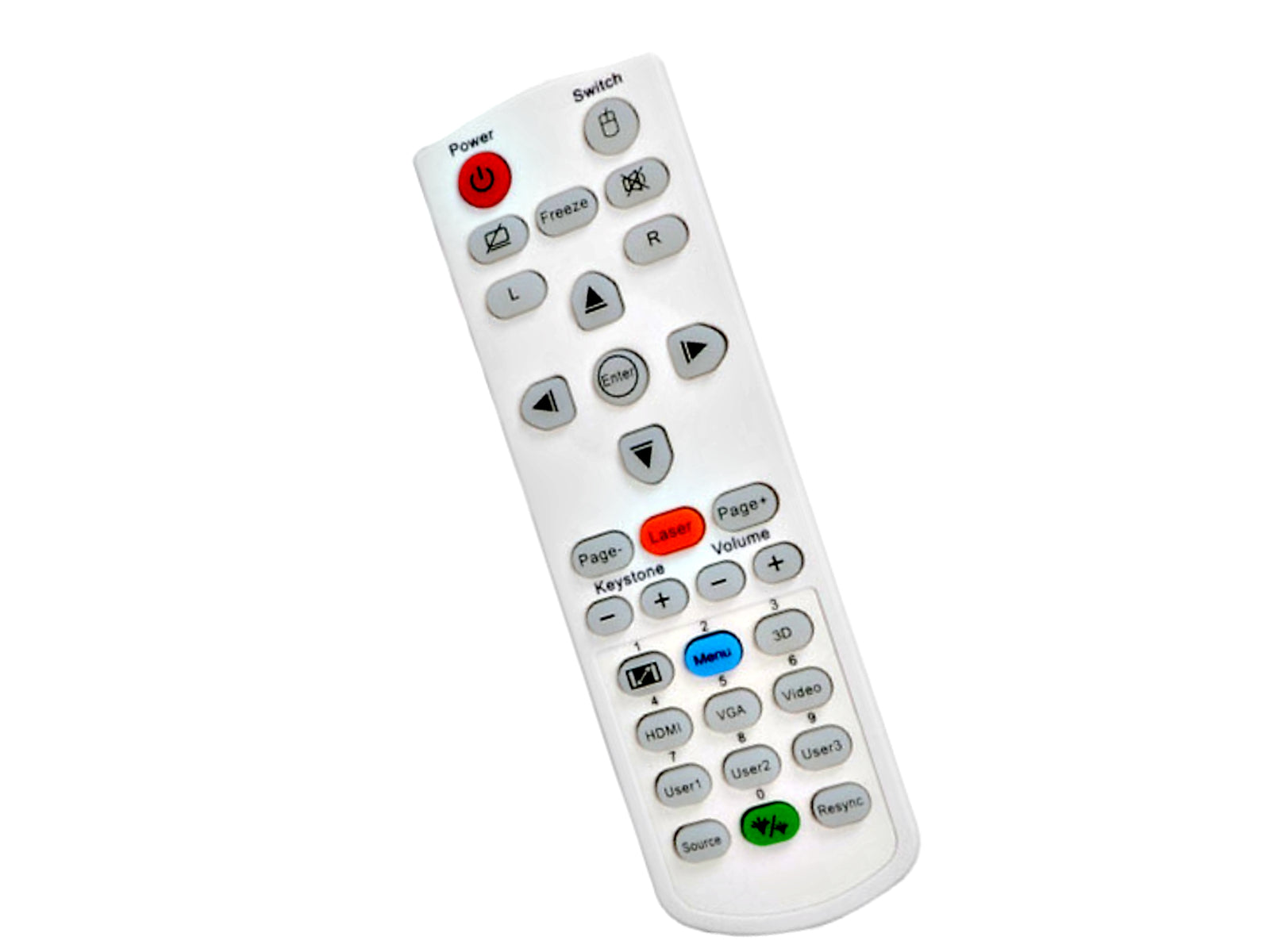 Originale telecomando di ricambio OPTOMA BR-5080C, DE.5041846800, SUB BR-5053C,  BR-5011L, SP.72702GC01, SP.70103GC01, 45.72701G001, 45.72101